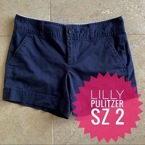 Lilly Pulitzer Callahan Shorts Blue sz 2